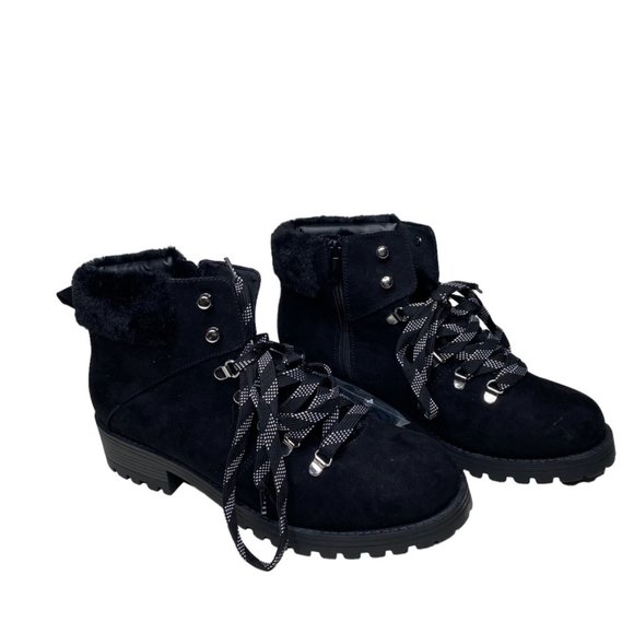 Torrid suede black winter boots NEW size 11W - Picture 1 of 9
